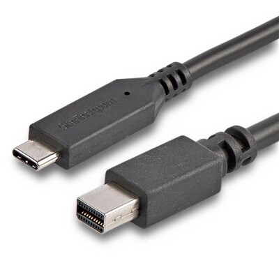 Audio und günstig Kaufen-Startech USB-C zu Mini Displayport Kabel 1,8m St./St. schwarz. Startech USB-C zu Mini Displayport Kabel 1,8m St./St. schwarz <![CDATA[• USB-Kabel • Anschlüsse: USB Typ C und Mini Displayport • Farbe: schwarz, Länge: 1,8m • passend für: Audio/Vi