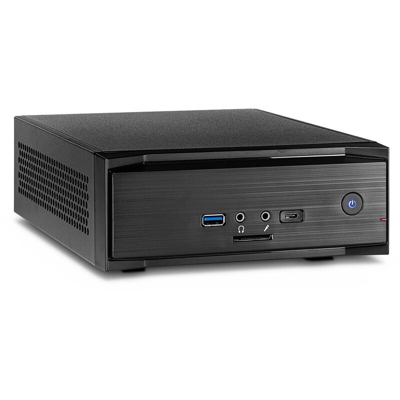 Inter-Tech MW-01 II Gehäuse Mini-ITX, USB 3.0 (Typ A+C) schwarz, Cardreader