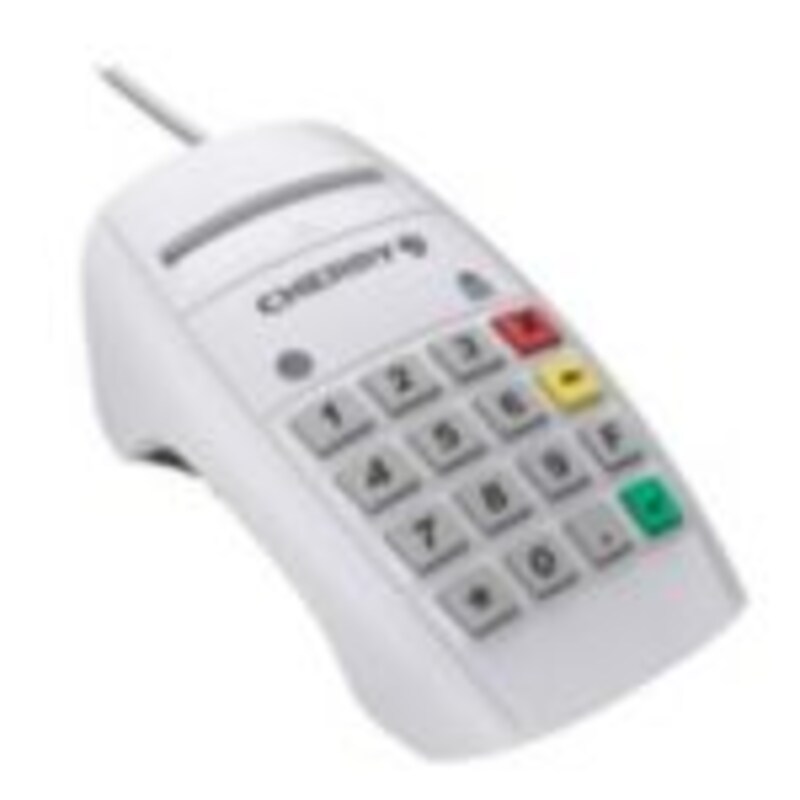 Cherry ST-2100 Contact Smart Card Terminal weiß USB Chipkartenleser