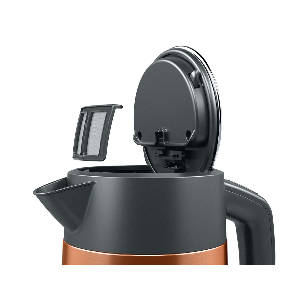 Bosch TWK4P439 Wasserkocher, DesignLine, kabellos 1,7 l, 2.400W, bronze