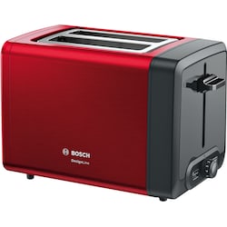 Bosch TAT4P424 Kompakt Toaster, DesignLine, rot