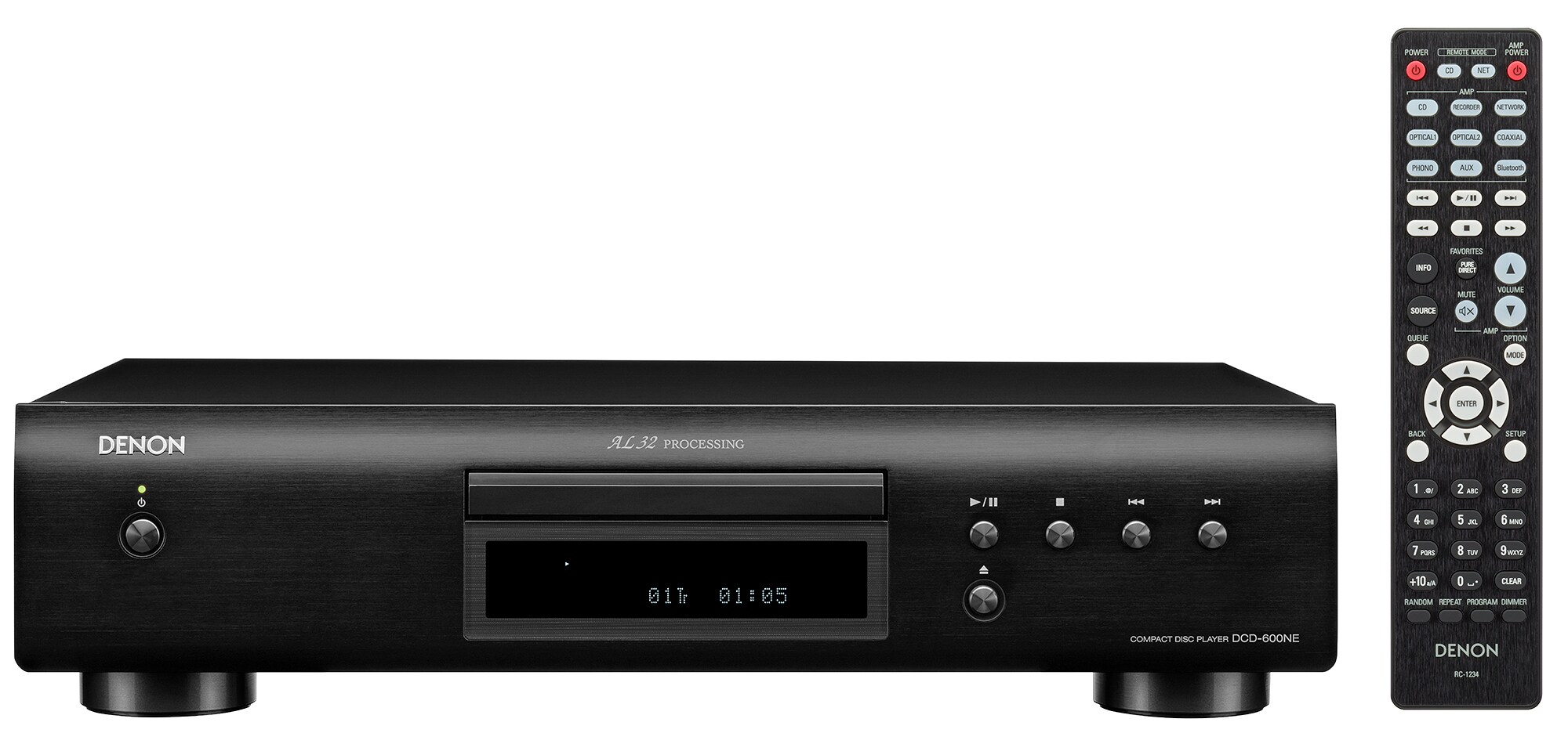 Denon DCD-600NE CD-Player mit AL32 Processing, schwarz