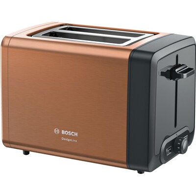 SG Fun günstig Kaufen-Bosch TAT4P429DE Kompakt Toaster, DesignLine, bronze. Bosch TAT4P429DE Kompakt Toaster, DesignLine, bronze <![CDATA[• 2-Scheiben-Toaster mit einstellbarem Bräunungsgrad • Leistung: 970 Watt, Stopp-Taste & Auftau-Funktion • Brotscheibenzentrierung &