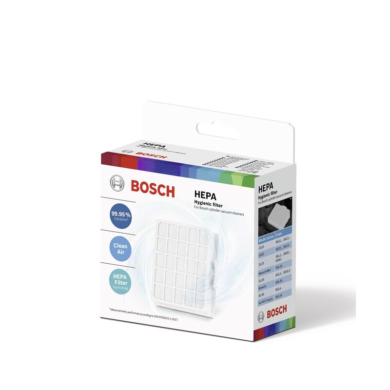 Bosch BBZ156HF Hochleistungs-Hygienefilter für Z4Gneu, Z2 / GL35MOVE