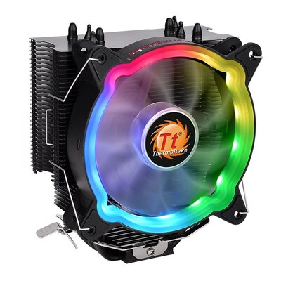 am Main günstig Kaufen-Thermaltake UX200 ARGB Lighting CPU Kühler für AMD und Intel CPU. Thermaltake UX200 ARGB Lighting CPU Kühler für AMD und Intel CPU <![CDATA[• Beleuchteter CPU Kühler für AMD und Intel CPU´s • kann über die Sync Mainboard Softwa