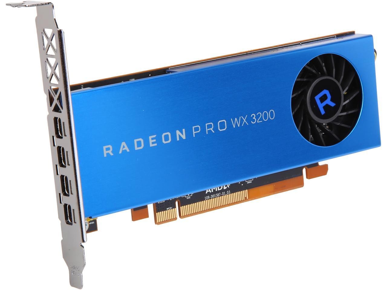 AMD Radeon Pro WX3200 4GB GDDR5 PCIe Workstation Grafikkarte 4x Mini DP