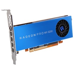 AMD Radeon Pro WX3200 4GB GDDR5 PCIe Workstation Grafikkarte 4x Mini DP