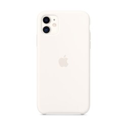 Apple Original iPhone 11 Silikon Case-Wei&szlig;