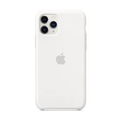 Apple Original iPhone 11 Pro Silikon Case-Wei&szlig;