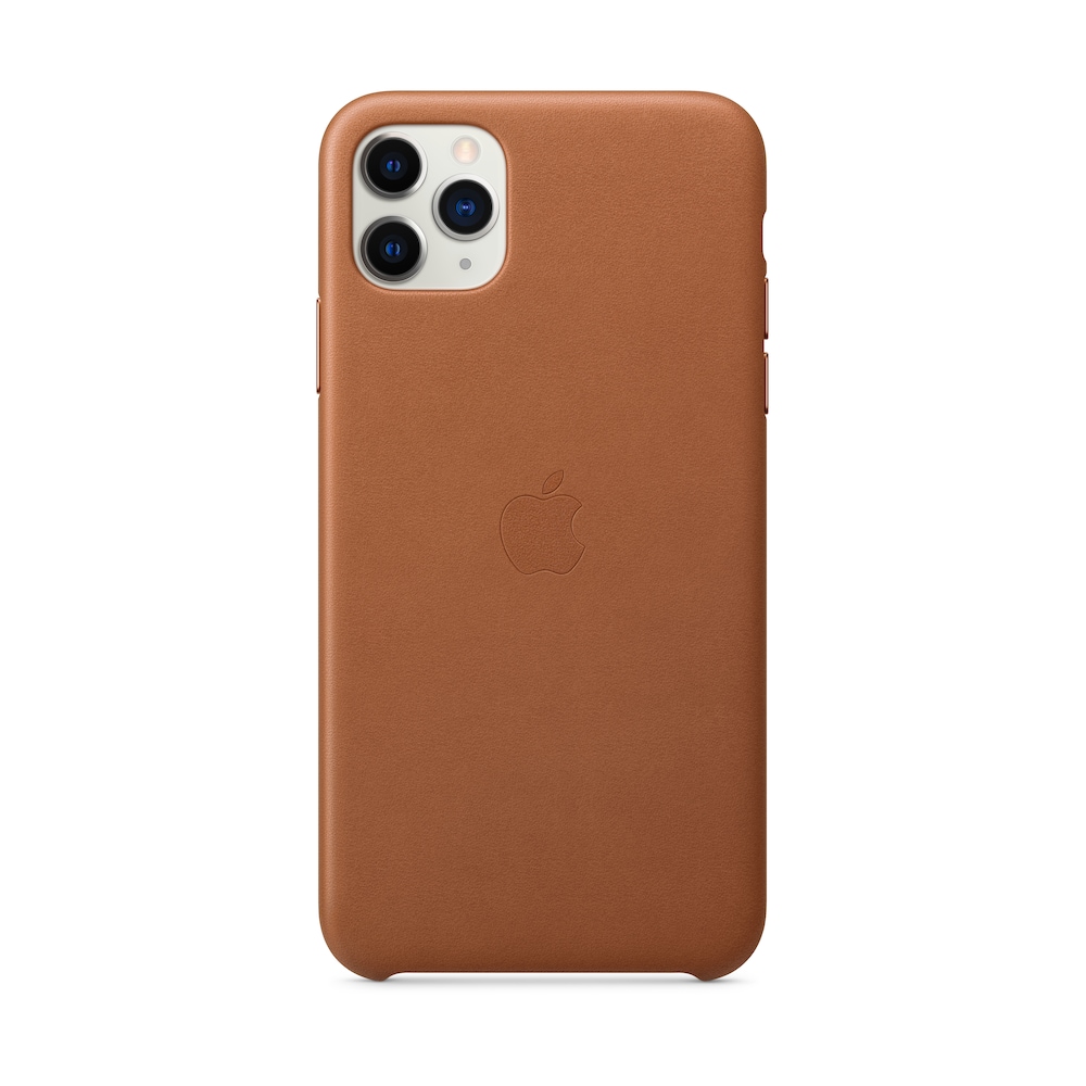 Apple Original iPhone 11 Pro Max Leder Case-Sattelbraun