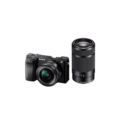 Sony  Alpha 6100 Systemkamera Kit Body + Zoomobjektive 16-50mm und 55-210mm | 04548736109018