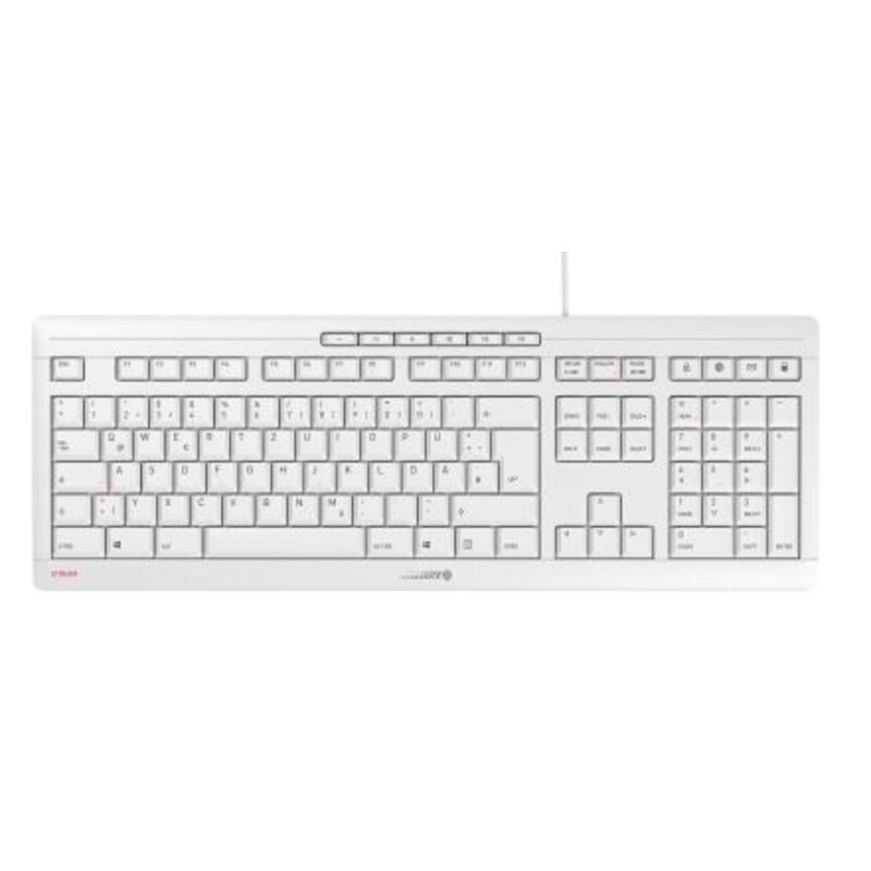 CHERRY STREAM KEYBOARD 2019 USB weiß-grau