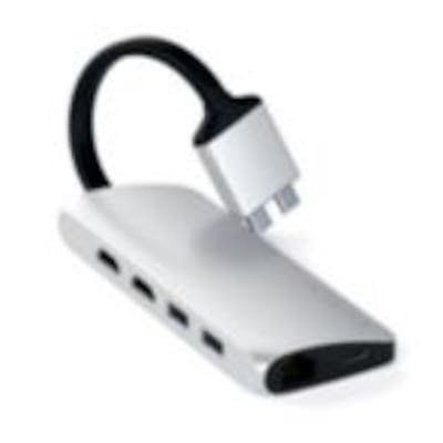 USB Dual günstig Kaufen-Satechi USB-C Dual Multimedia Adapter 4K Silber. Satechi USB-C Dual Multimedia Adapter 4K Silber <![CDATA[• edles Design & hochwertige Qualität • kompakte Bauform]]>. 