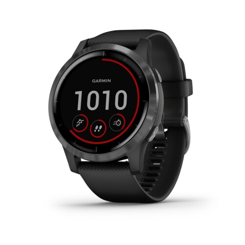 Garmin vivoactive 4 L GPS-Fitness-Smartwatch grau/edelstahl HF-Messung