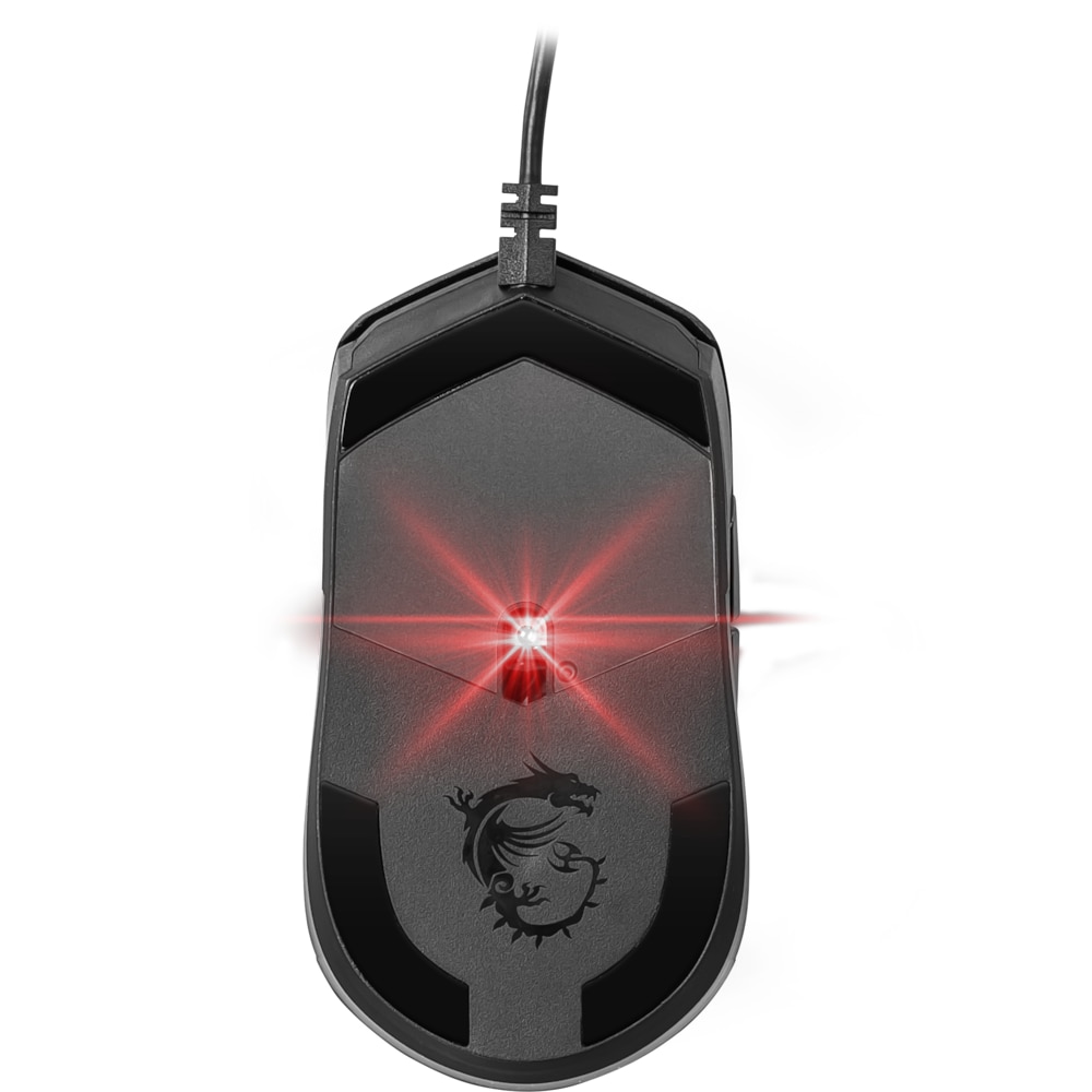 MSI Clutch GM11 Gaming Mouse Rot Weiß, USB