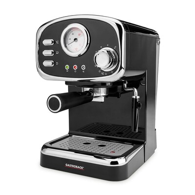 Gastroback  42615 Design Espressomaschine Basis Schwarz | 04016432426154