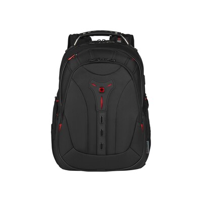 Notebook schwarz günstig Kaufen-Wenger Pegasus Deluxe Notebook Rucksack 14,1" bis 15,6" Zoll schwarz. Wenger Pegasus Deluxe Notebook Rucksack 14,1" bis 15,6" Zoll schwarz <![CDATA[• Geplostertes SmartGuard Notebookfach • passt sich perfekt an die Notebookgröße an v