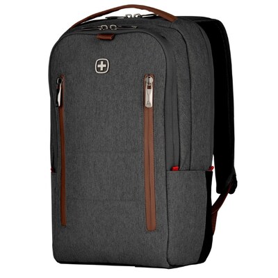 Smart Notebook günstig Kaufen-Wenger City Upgrade Notebook Rucksack 14,1"- 15,6" Zoll + Crossbody-Tasche grau. Wenger City Upgrade Notebook Rucksack 14,1"- 15,6" Zoll + Crossbody-Tasche grau <![CDATA[• Geplostertes SmartGuard Notebookfach • passt sich perfekt an di