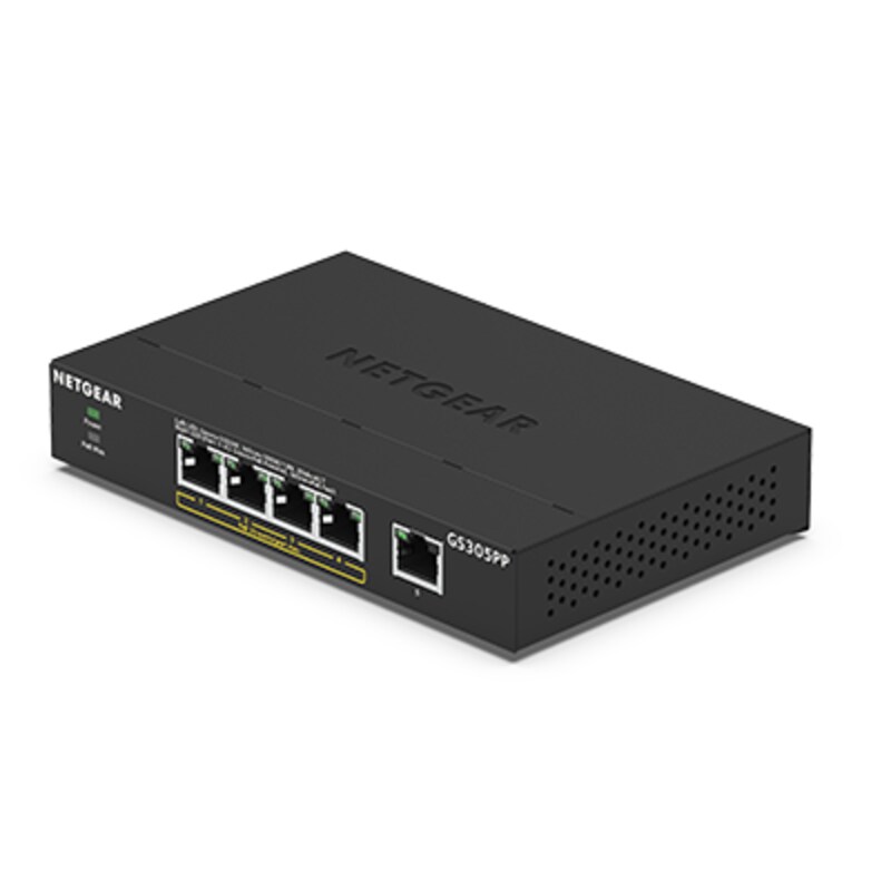 Netgear GS305PP 5-port Gigabit Ethernet PoE+ Unmanaged Switch