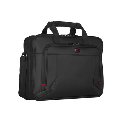 Polyester/Baumwolle günstig Kaufen-Wenger Prospectus Notebook Tasche 16" Zoll schwarz. Wenger Prospectus Notebook Tasche 16" Zoll schwarz <![CDATA[• Für Notebooks, (16