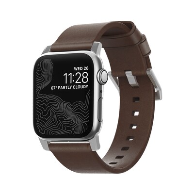 Design des günstig Kaufen-Nomad Strap Modern Leather Brown Connector Silver 38/40 mm. Nomad Strap Modern Leather Brown Connector Silver 38/40 mm <![CDATA[• Echtleder aus den USA • Schlichtes, edles Design • Maßgefertigte Ösen und Schnallen aus rostfreiem Stahl • Einheits