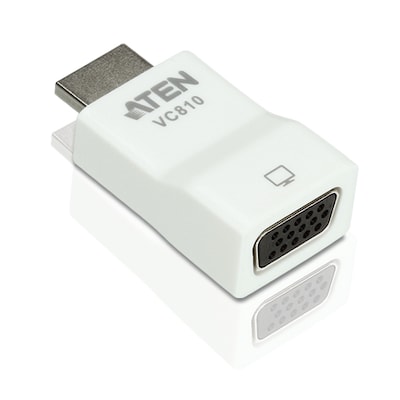 1200 günstig Kaufen-Aten VC810 HDMI zu VGA Adapter. Aten VC810 HDMI zu VGA Adapter <![CDATA[• HDMI-Stecker zu VGA-Buchse • Konvertiert HDMI Signale zu VGA Ausgang • Hervorragende Videoqualität – bis zu 1920 x 1200, 1080p • Unterstützt Breitbildformate • Keine S