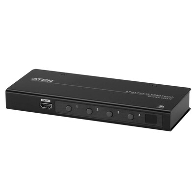 bis 2 günstig Kaufen-Aten VS481C 4-Port True 4K HDMI Switch. Aten VS481C 4-Port True 4K HDMI Switch <![CDATA[• Ermöglicht den Anschluss von bis zu 4 HDMI-Quellen an ein HDMI-Display • HDMI 2.0 (3D, Deep Color, 4K) - HDCP 2.2 kompatibel • Überlegene Videoqualität - Ec