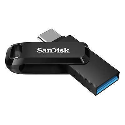 GB 64 günstig Kaufen-SanDisk Ultra Dual Drive Go 64 GB USB 3.1 Type-C / USB-A Stick. SanDisk Ultra Dual Drive Go 64 GB USB 3.1 Type-C / USB-A Stick <![CDATA[• für Mobilgeräte und Computer mit neuem USB Type-C oder Standard USB-A • Geschwindigkeiten von bis zu 150 MB/s 