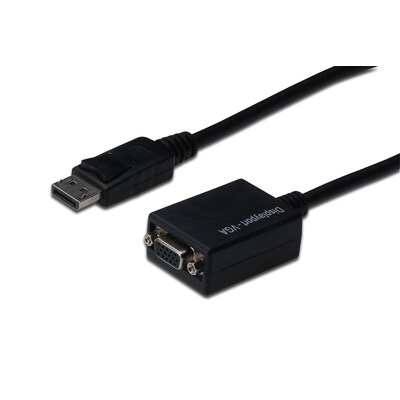 Adapter Audio günstig Kaufen-DIGITUS AK-340410-001-S DP St./ VGA Bu. Adapterkabel. DIGITUS AK-340410-001-S DP St./ VGA Bu. Adapterkabel <![CDATA[• Kabel-Kabel • Anschlüsse: Displayport und VGA 15 Pin • Farbe: schwarz, Länge: 0,15m • passend für: Audio/Video • Farbe: Schw