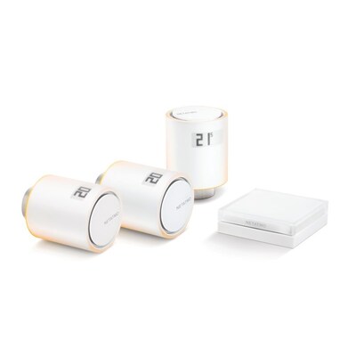 for HR günstig Kaufen-Netatmo Starter Set Smart Heizen mit 3 Thermostaten. Netatmo Starter Set Smart Heizen mit 3 Thermostaten <![CDATA[• Starterpaket für Gemeinschaftsanlagen oder Fernwärme • Stellen Sie Ihre Komforttemperatur für jeden Raum genau ein • Fenster-Offen