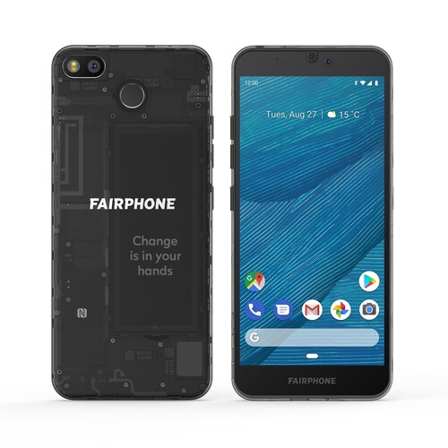 Fairphone 3 Dual-SIM 4GB/64GB dark translucent Android 9.0 Smartphone