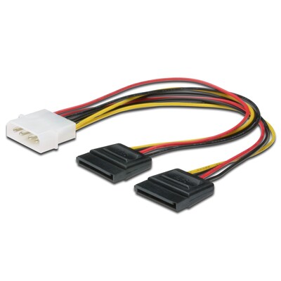 in 2 günstig Kaufen-Digitus Internes Y-Verteiler Stromkabel 0.2m, IDE - 2x SATA 15pin Steckverbinder. Digitus Internes Y-Verteiler Stromkabel 0.2m, IDE - 2x SATA 15pin Steckverbinder <![CDATA[• SATA-Kabel • Anschlüsse: S-ATA und S-ATA • Länge: 0,2m • passend für: 