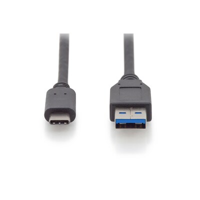 USB Gen2 günstig Kaufen-DIGITUS AK-300146-010-S USB Type-C Gen2 Verbindungskabel auf A St./St. 1m. DIGITUS AK-300146-010-S USB Type-C Gen2 Verbindungskabel auf A St./St. 1m <![CDATA[• Kabel-Kabel • Anschlüsse: USB Typ C und USB Typ A • Farbe: schwarz, Länge: 1,0m • Unt