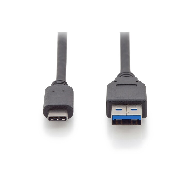 DIGITUS AK-300146-010-S USB Type-C Gen2 Verbindungskabel auf A St./St. 1m