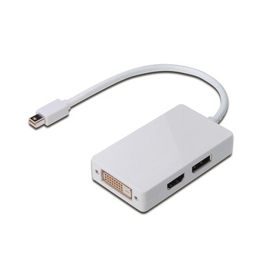 IG auf günstig Kaufen-DIGITUS AK-340509-002-W Mini DisplayPort Adapter auf HDMI/DVI/DP. DIGITUS AK-340509-002-W Mini DisplayPort Adapter auf HDMI/DVI/DP <![CDATA[• Kabel-Adapter • Anschlüsse: Mini Displayport und HDMI / DVI • Farbe: weiß, Länge: 0,20m • passend für