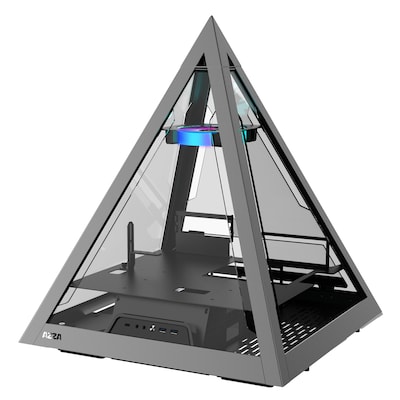Dual 2x günstig Kaufen-AZZA Pyramid 804 ATX Gaming Tower, RGB Beleuchtung, Glasfenster. AZZA Pyramid 804 ATX Gaming Tower, RGB Beleuchtung, Glasfenster <![CDATA[• Einzigartiges Design für Individualisten • Horizontaler Einbau des Mainboards • 2x2,5