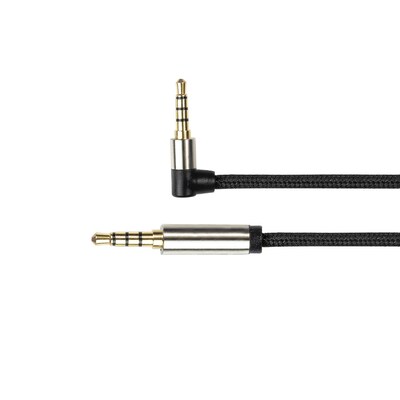 Y KABEL  günstig Kaufen-PYTHON High Quality 3,5mm Klinkenkabel 4 polig St./St. 1m gewinkelt. PYTHON High Quality 3,5mm Klinkenkabel 4 polig St./St. 1m gewinkelt <![CDATA[• Klinke-Kabel • Anschlüsse: Klinke 3,5mm Stereo 4-pol. und Klinke 3,5mm Stereo 4-pol. • Farbe: schwar