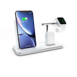 Zens Aluminium Stand + Apple Watch + Dock Qi wei&szlig;