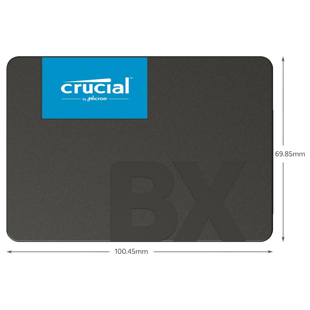 Crucial BX500 SSD 120GB 2.5zoll Micron 3D NAND TLC SATA600 - 7mm