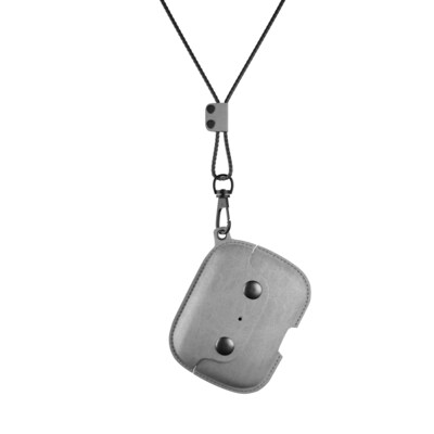 Case WOOD günstig Kaufen-Woodcessories AirCase Pro AirPod Leather Necklace Case Stone gray. Woodcessories AirCase Pro AirPod Leather Necklace Case Stone gray <![CDATA[• AirPod-Hülle aus hochwertigem, pflanzlich gegerbtem Rindsleder • Robuster Sturz- und Kratzerschutz • Ide