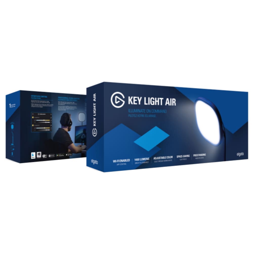 Elgato Key Light Air Studiobeleuchtung auf Knopfdruck