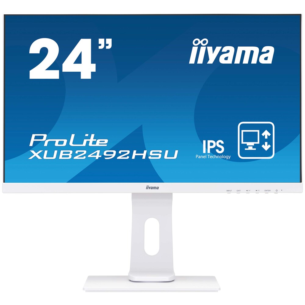 iiyama ProLite XUB2492HSU-W1 60,5cm (23,8") 16:9 FullHD VGA/DP/HDMI/USB 4ms weiß