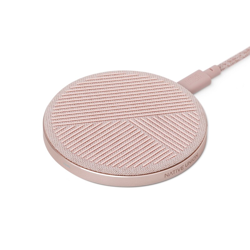 Native Union Drop 10W Wireless Charging Pad Rose