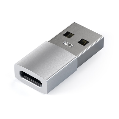 Adapter USB günstig Kaufen-Satechi USB Type-A zu Type-C-Adapter Silber. Satechi USB Type-A zu Type-C-Adapter Silber <![CDATA[• edles Design & hochwertige Qualität • Kompakter USB-A zu USB-C-Adapter • Schneller Datentransfer mit bis zu 5 Gbps]]>. 