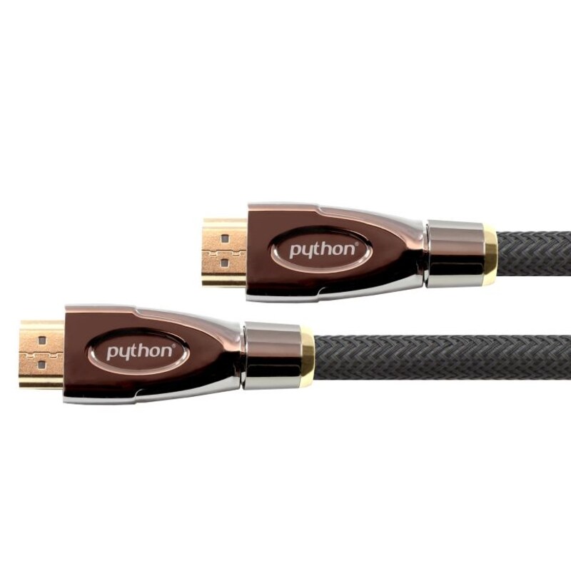 PYTHON HDMI 2.0 Kabel 1m Ethernet 4K*2K UHD vergoldet OFC schwarz