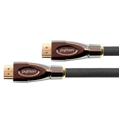 ab 24 günstig Kaufen-PYTHON HDMI 2.0 Kabel 2m Ethernet 4K*2K UHD vergoldet OFC schwarz. PYTHON HDMI 2.0 Kabel 2m Ethernet 4K*2K UHD vergoldet OFC schwarz <![CDATA[• HDMI-Kabel • Anschlüsse: HDMI A und HDMI A • Farbe: schwarz, Länge: 2,0m • Vollmetallstecker und 24K 