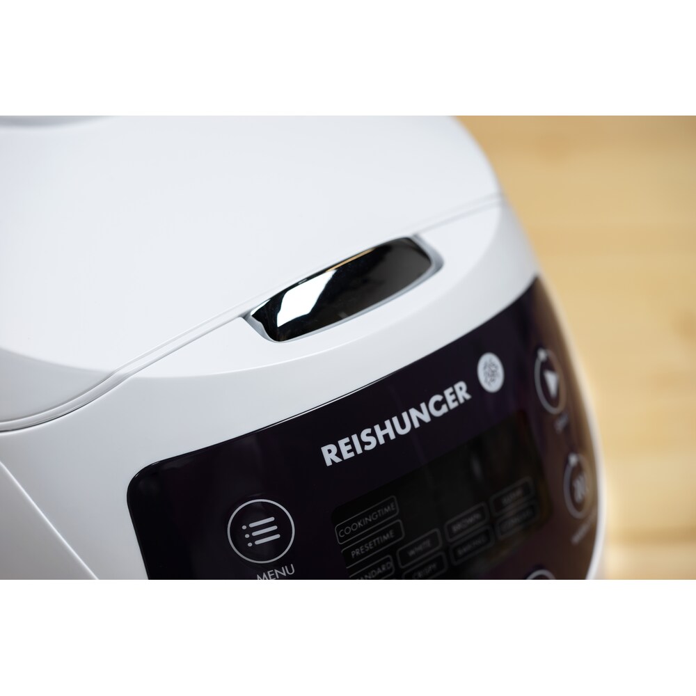 Reishunger Digitaler Mini Reiskocher 0,6l weiß