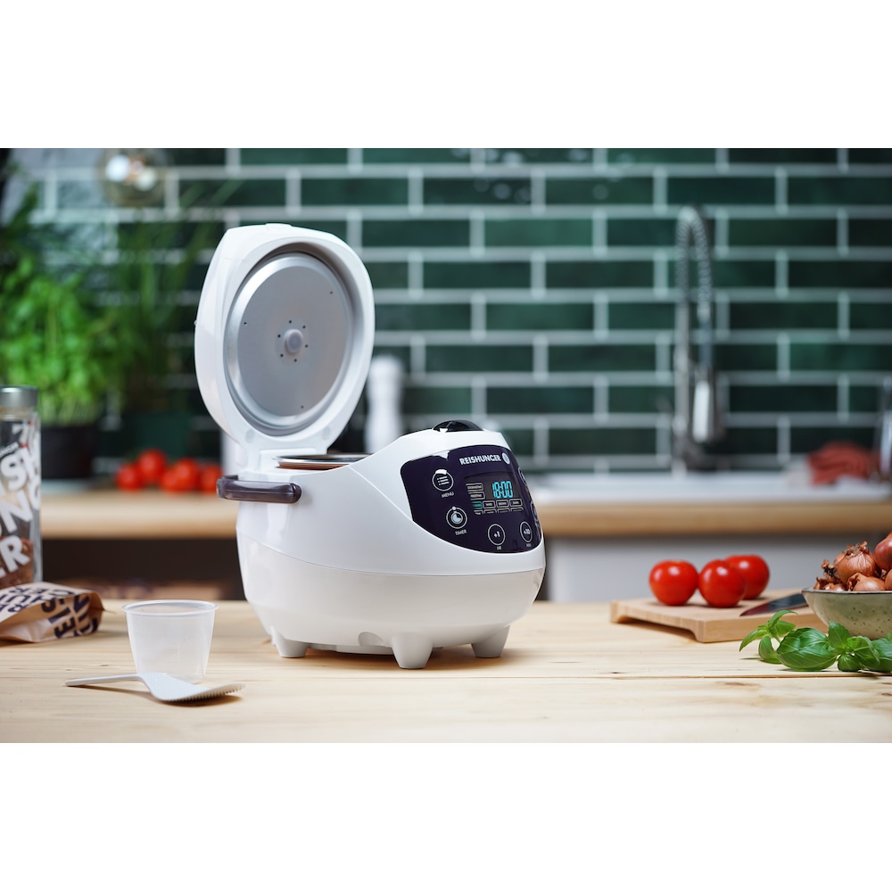 Reishunger Digitaler Mini Reiskocher 0,6l weiß