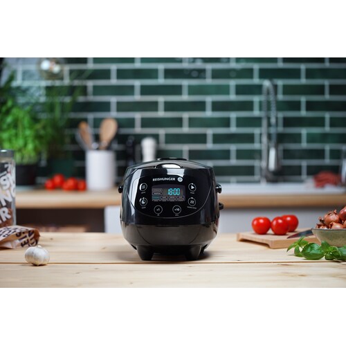 Reishunger Digitaler Mini Reiskocher 0,6l Schwarz