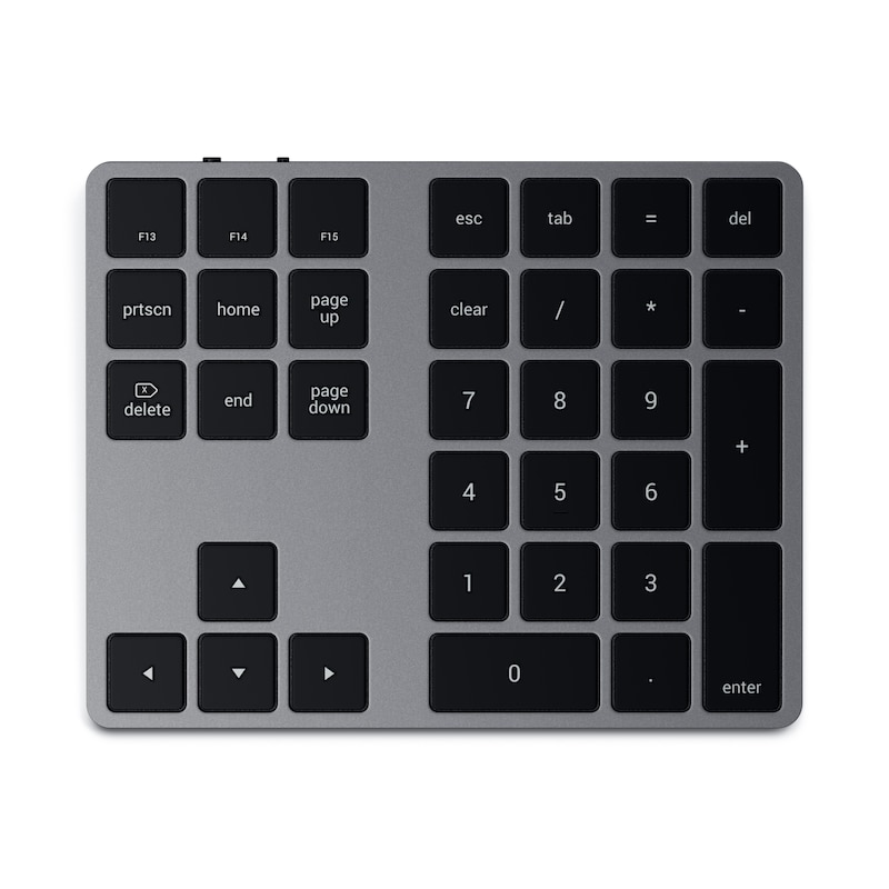Space günstig Kaufen-Satechi Extended Wireless Keypad Space Grau. Satechi Extended Wireless Keypad Space Grau <![CDATA[• Kabellose Tastaturerweiterung mit zahlreichen Funktionen • Anschluss über Bluetooth • Kompaktes, modernes Design • Größe: 14,7 x 11,4 x 1 Zentimeter • Gewi